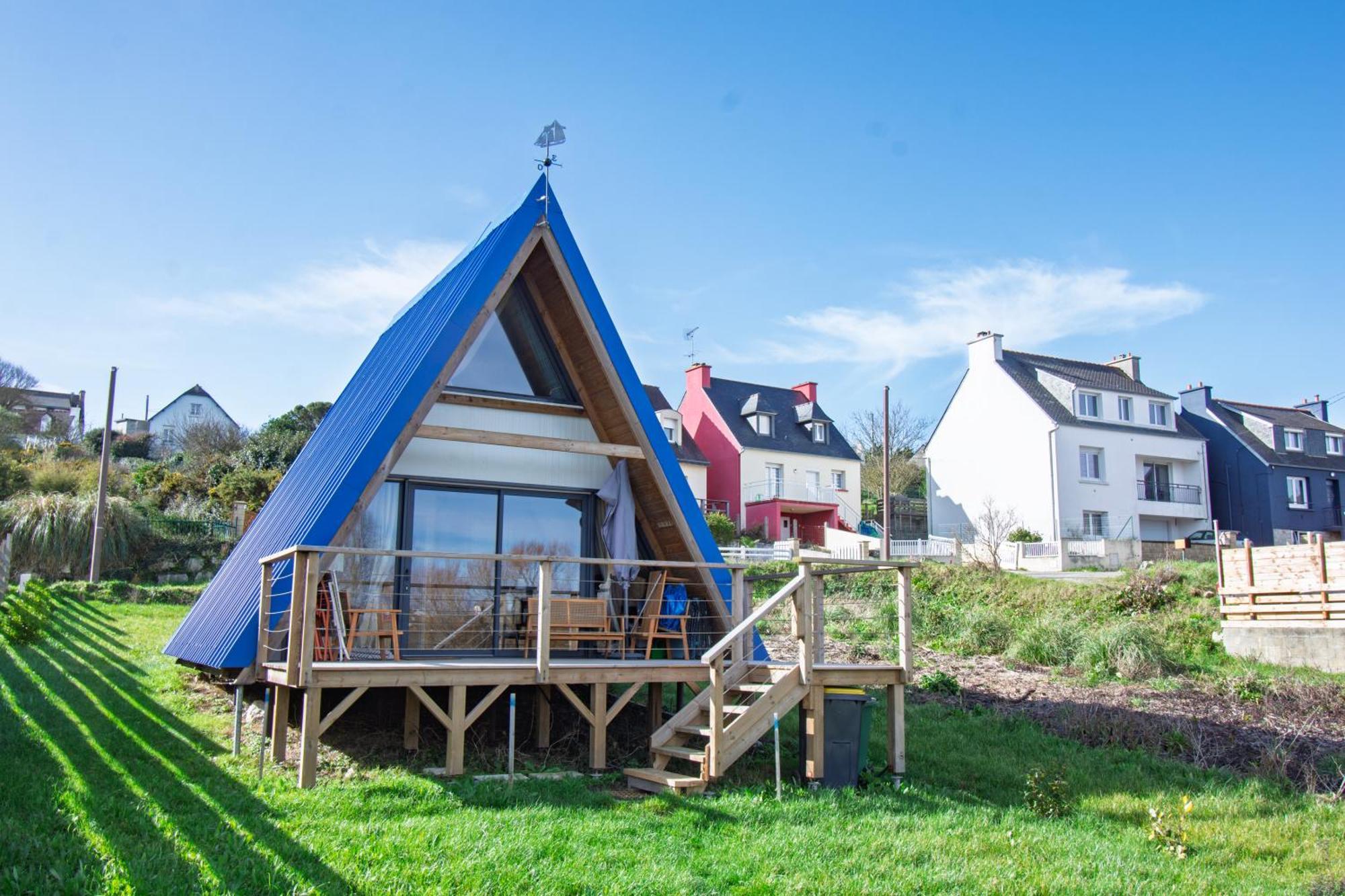 Le Tipi Bleu Tiny House Neuve Avec Terrasse Et Jardin Villa Камаре-сюр-Мер Екстериор снимка